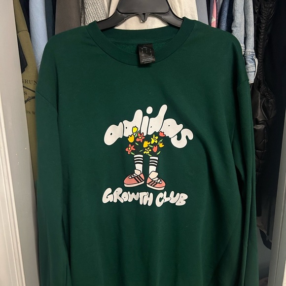 Adidas Green Growth Club Sweatshirt - Picture 1 of 2